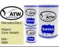 Preview: Mercedes-Benz, Mojave Silver Metallic, 859 / 9859: 500ml Lackdose + 500ml Klarlack + 250ml Härter - Set, von ATW Autoteile West.